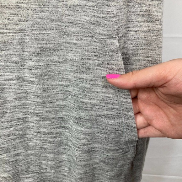 Athleta Dress Womens Sz S Mini Gray Heather Hooded Stretch Comfort Pockets - Picture 4 of 13